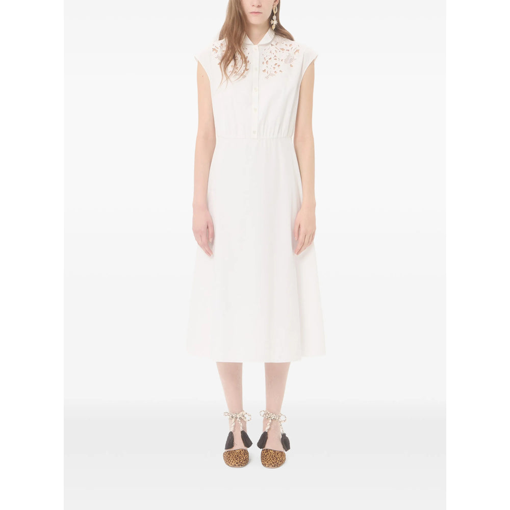 Valentino White Dresses - Day Dresses Women VALENTINO