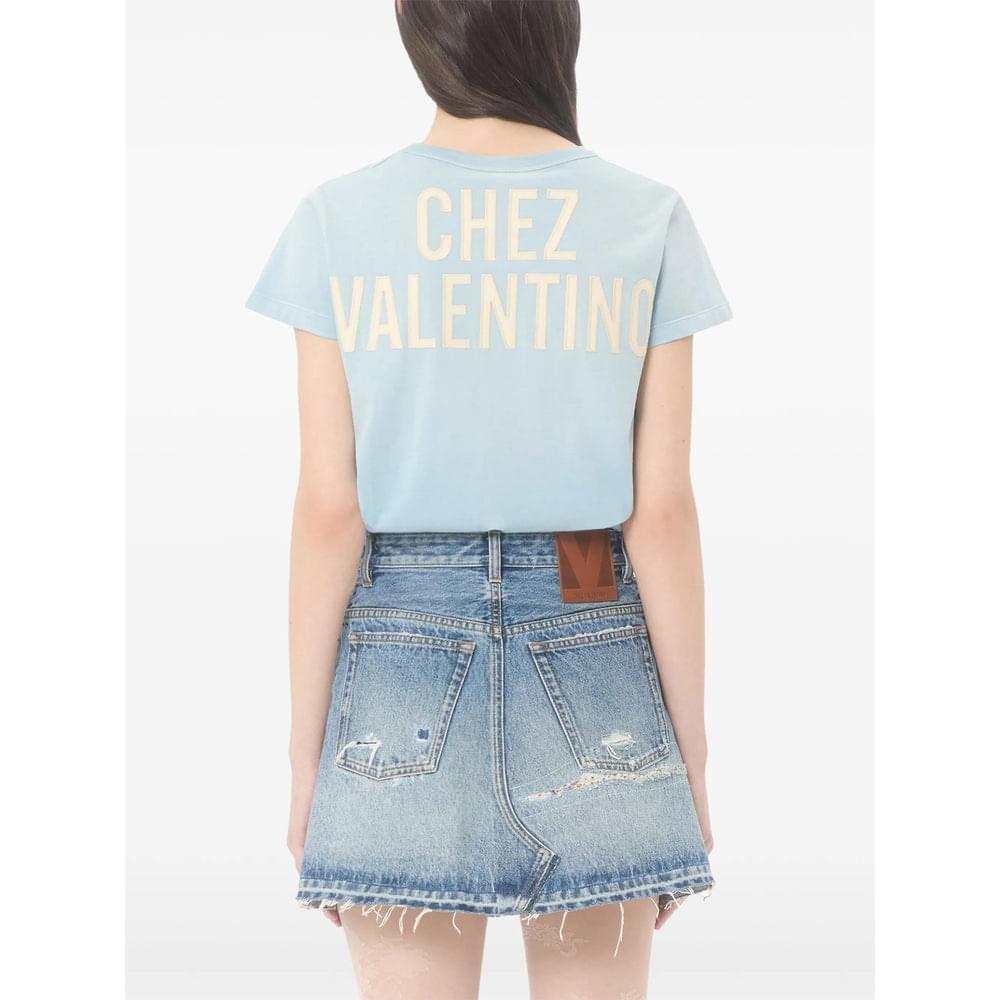 Valentino Blue Tops - T-Shirts & Jerseys Women Women VALENTINO