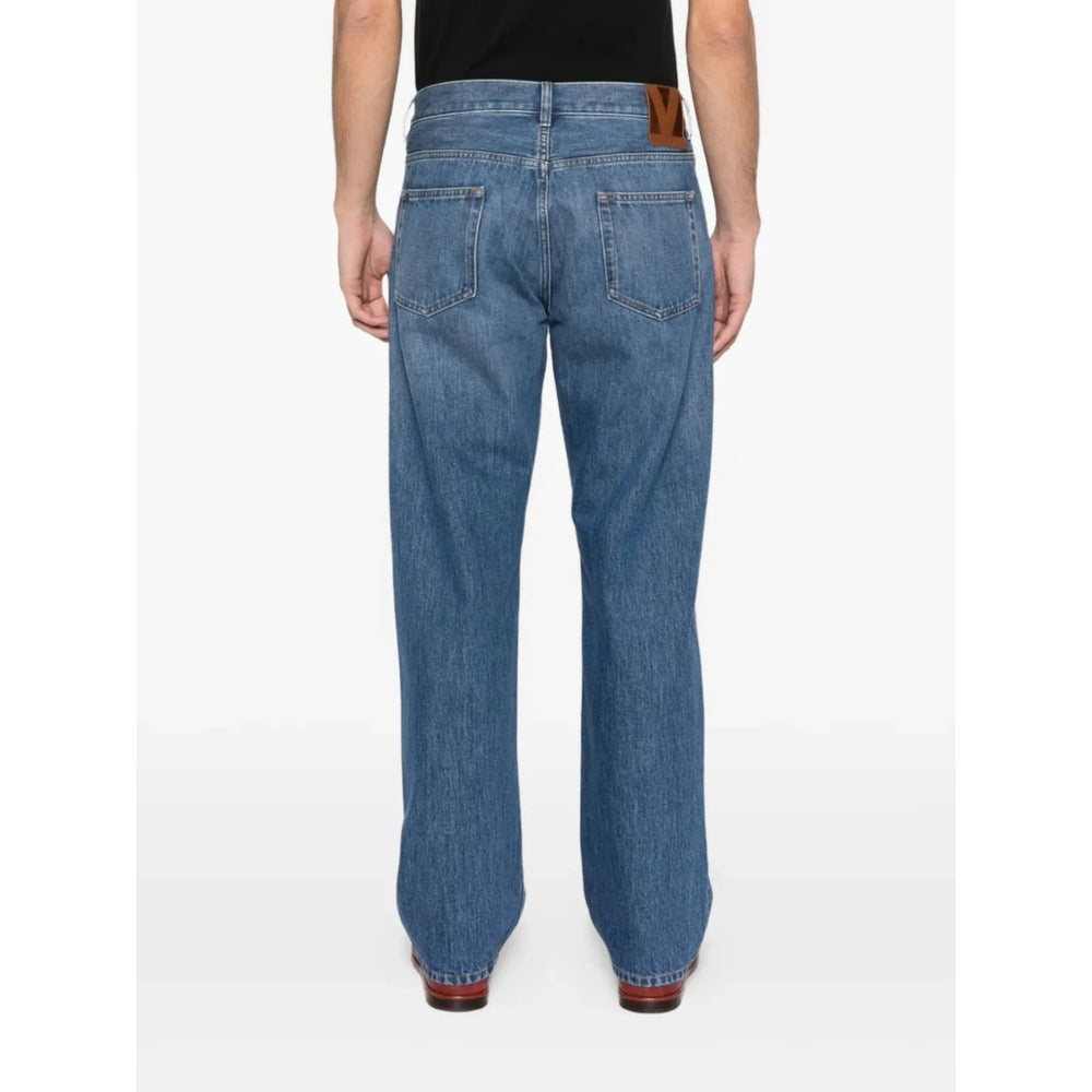 Valentino Blue Denim - Regular & Straight-Leg Jeans Men VALENTINO