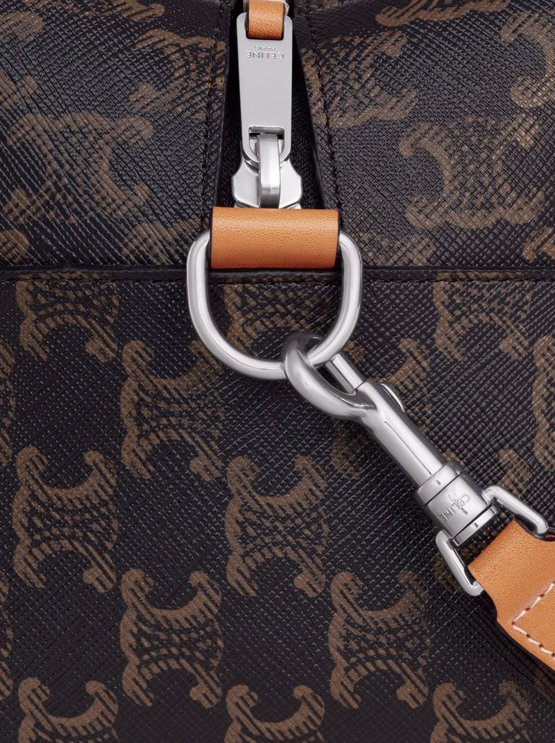 Celine Men Take Away Crossbody Bag In Triomphe Canvas And Calfskin CELINE