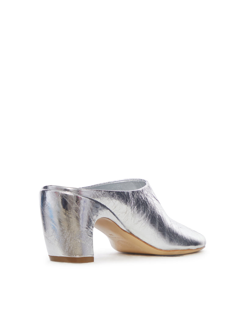 Dries Van Noten Women Mules In Laminated Leather With Metallic Effect DRIES VAN NOTEN