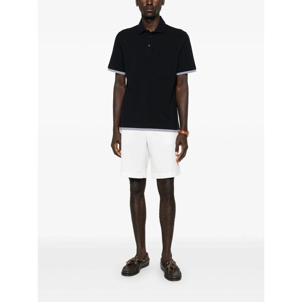 Brunello Cucinelli Blue Polo Shirts Men BRUNELLO CUCINELLI