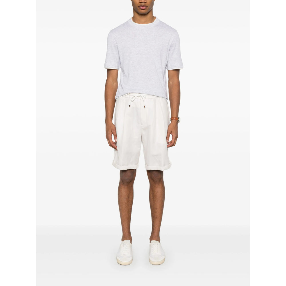 Brunello Cucinelli White Shorts - Chino Shorts Men BRUNELLO CUCINELLI