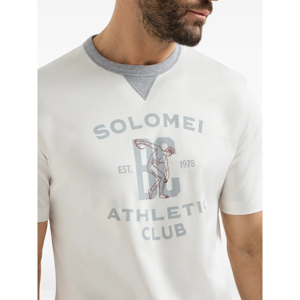 Brunello Cucinelli White T-Shirts & Vests - T-Shirts Men BRUNELLO CUCINELLI