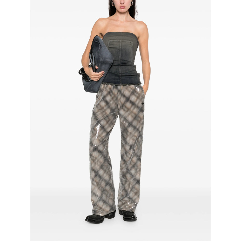 Diesel Neutrals Trousers - Palazzo Pants Women DIESEL