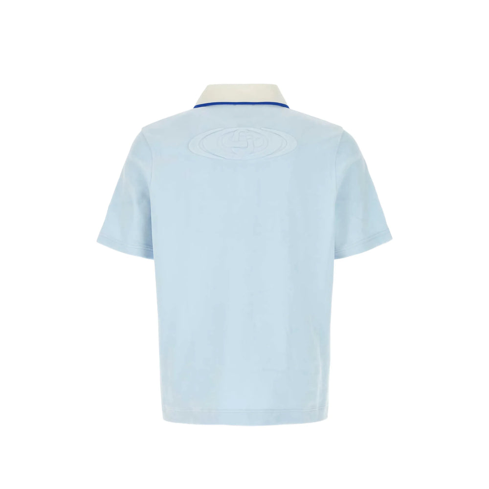 Casablanca Blue Polo Shirts Men CASABLANCA