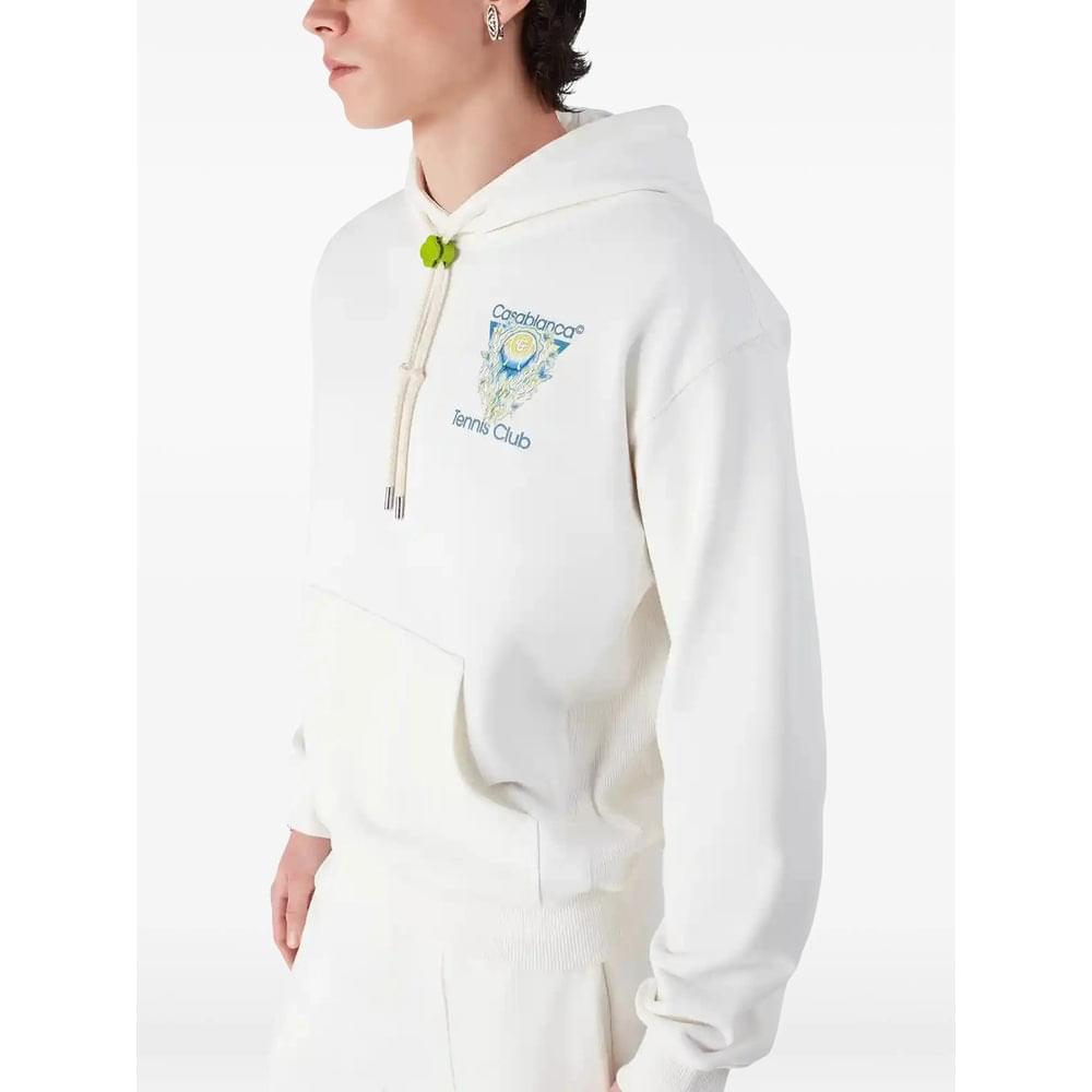 Casablanca White Sweaters & Knitwear - Hoodies Men CASABLANCA