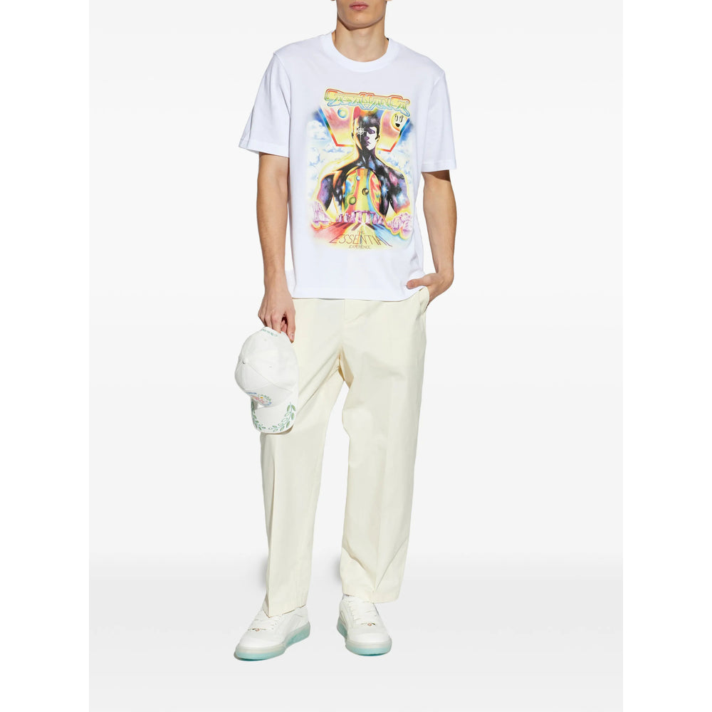 Casablanca White T-Shirts & Vests - T-Shirts Men CASABLANCA