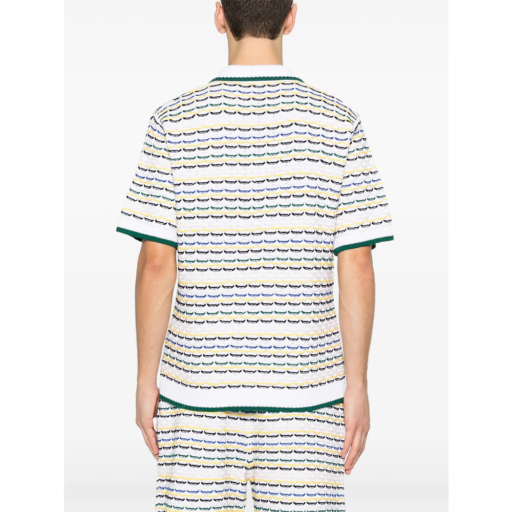 Casablanca White Polo Shirts Men CASABLANCA