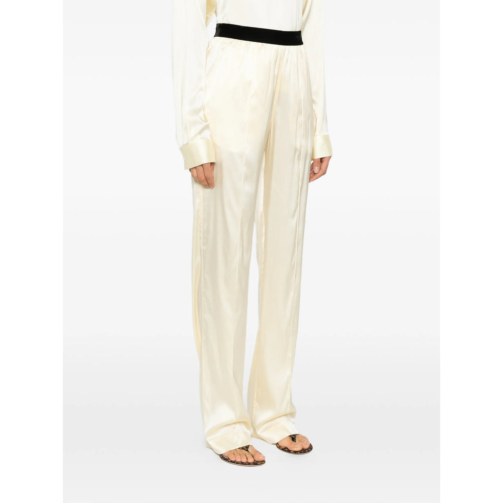 Tom Ford Yellow Trousers - Straight Trousers Women TOM FORD