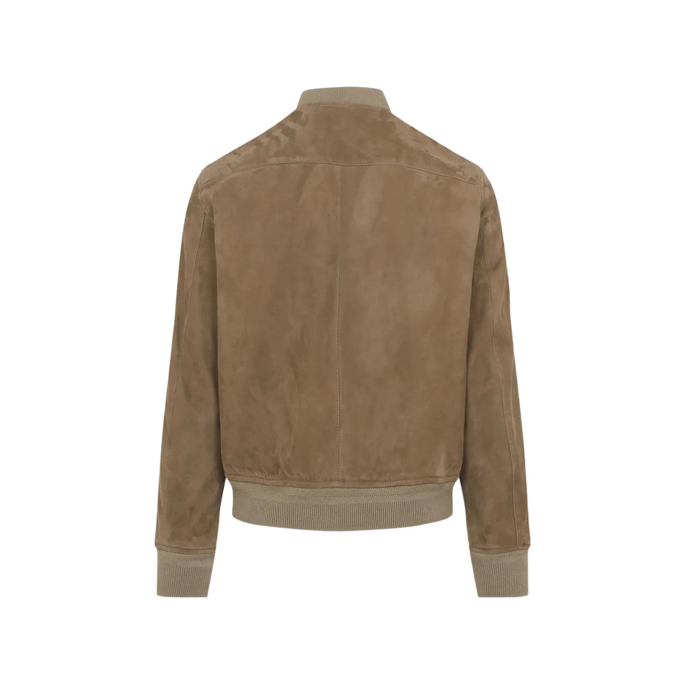 Tom Ford Brown Jackets - Leather Jackets Men TOM FORD