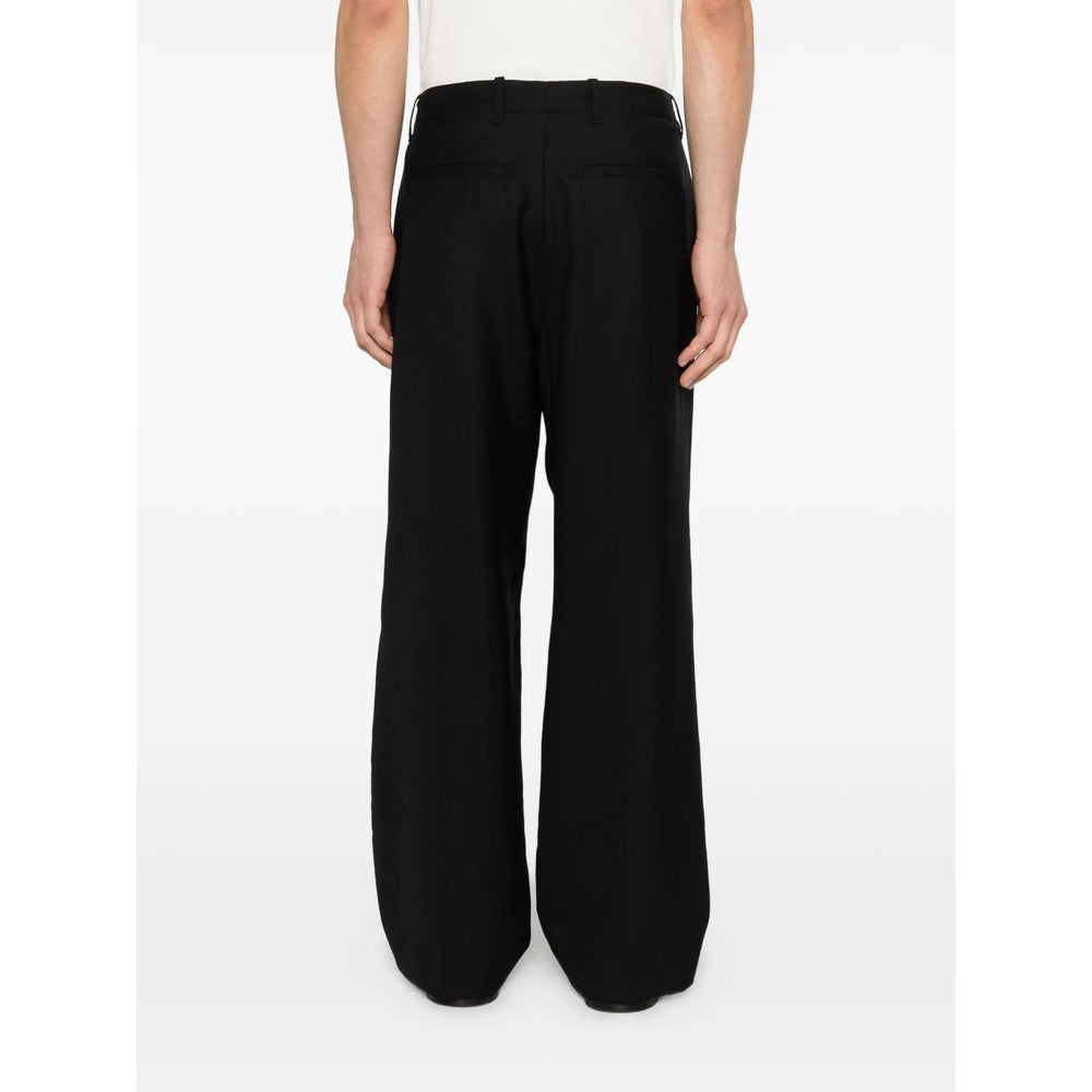 Our Legacy Black Trousers - Wide-Leg Trousers Men OUR LEGACY