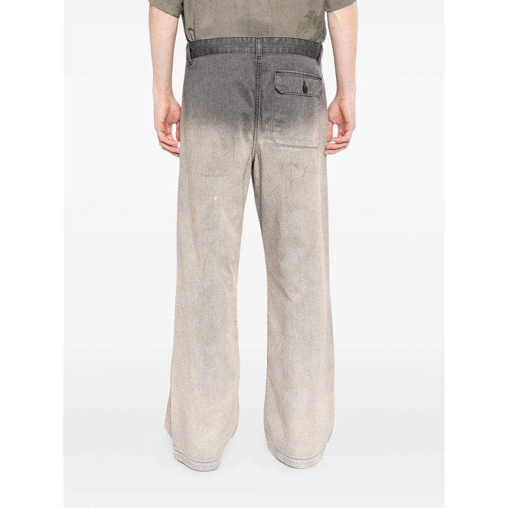 Our Legacy Grey Denim - Wide-Leg Jeans Men OUR LEGACY