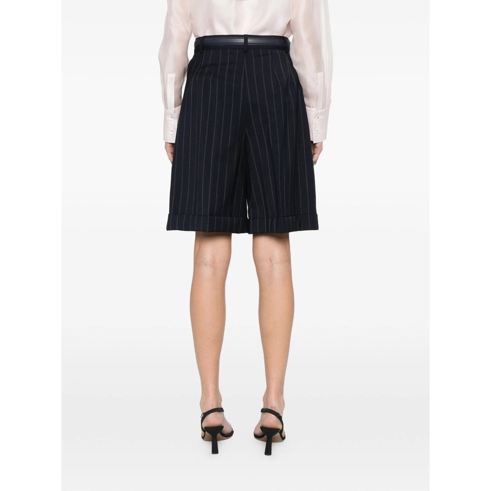 Max Mara Studio Blue Shorts - Tailored Shorts Women MAX MARA STUDIO