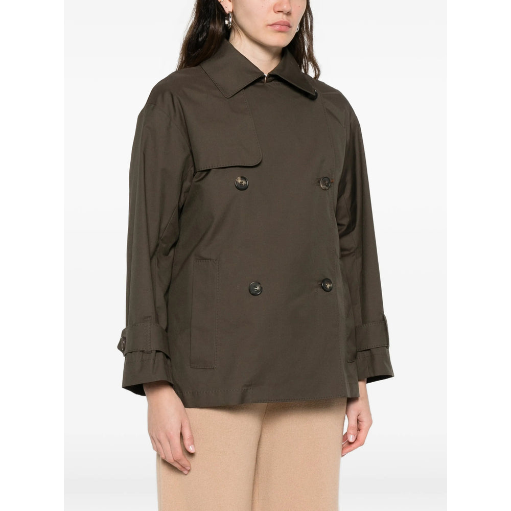 Max Mara The Cube Green Coats - Double Breasted & Peacoats Women MAX MARA THE CUBE