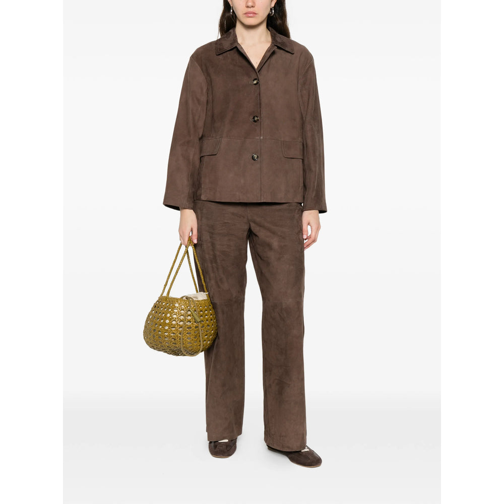 'S Max Mara Brown Trousers - High-Waisted Trousers Women S MAX MARA