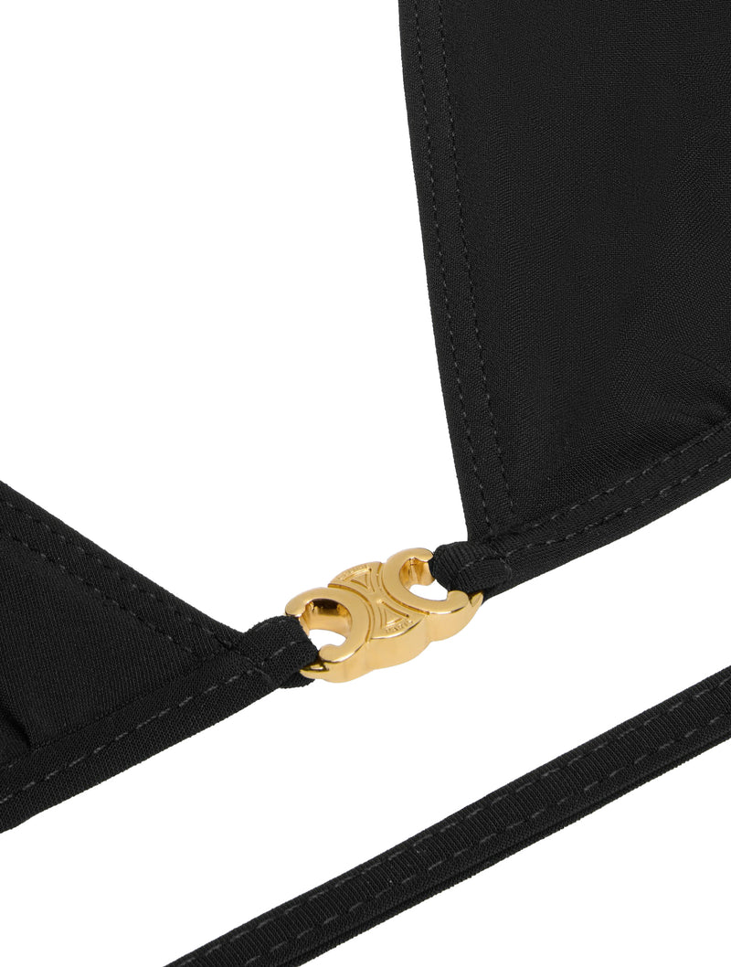 Celine Women Triomphe Triangle Top In Matt Jersey CELINE