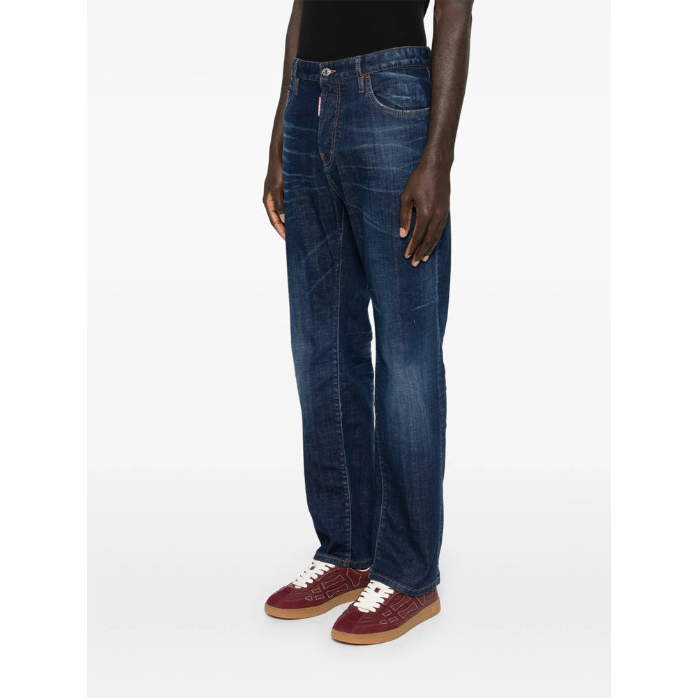 Dsquared2 Blue Denim - Regular & Straight-Leg Jeans Men DSQUARED2
