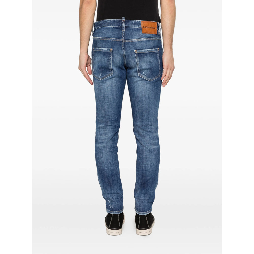 Dsquared2 Blue Denim - Regular & Straight-Leg Jeans Men DSQUARED2