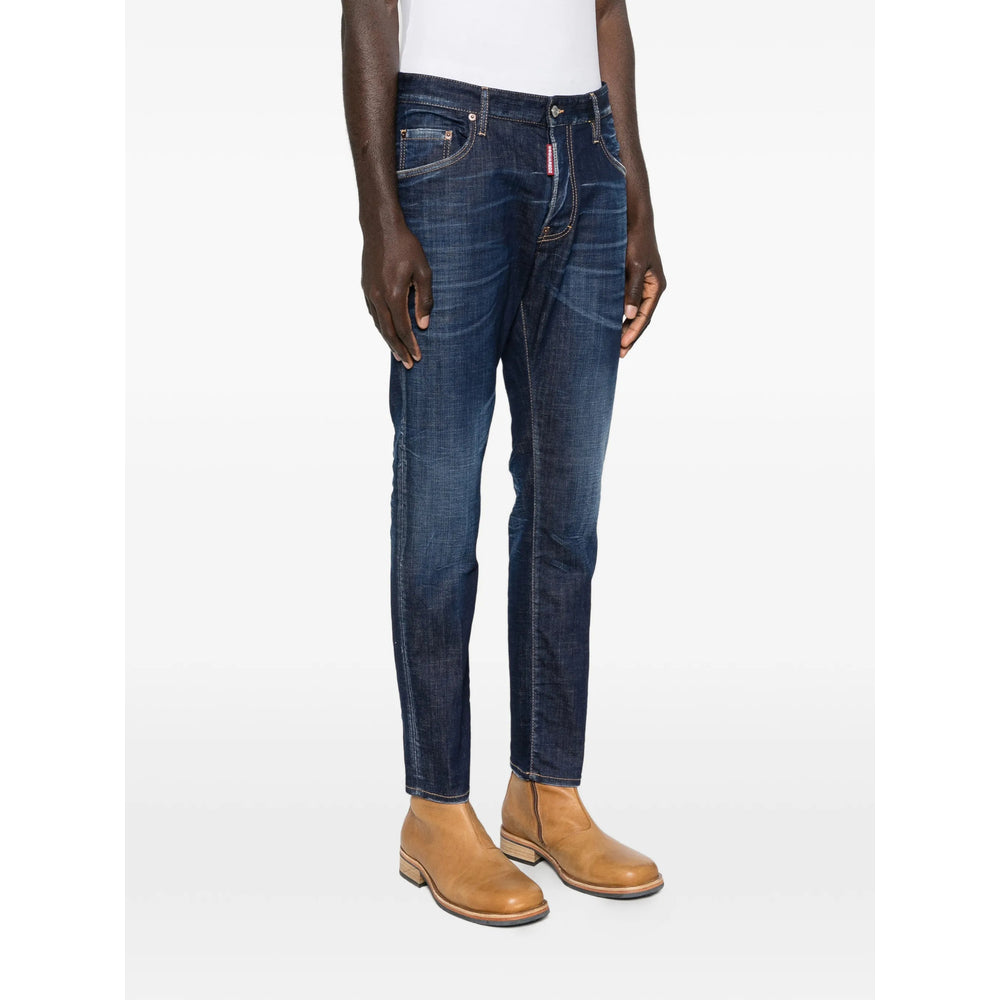 Dsquared2 Blue Denim - Slim-Fit Jeans Men DSQUARED2