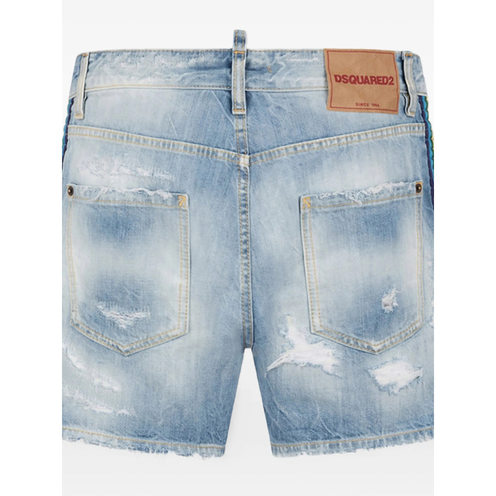 Dsquared2 Blue Shorts - Denim Shorts Men DSQUARED2