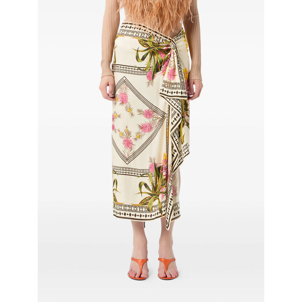 Blumarine Neutrals Skirts - Asymmetric & Draped Skirts Women BLUMARINE