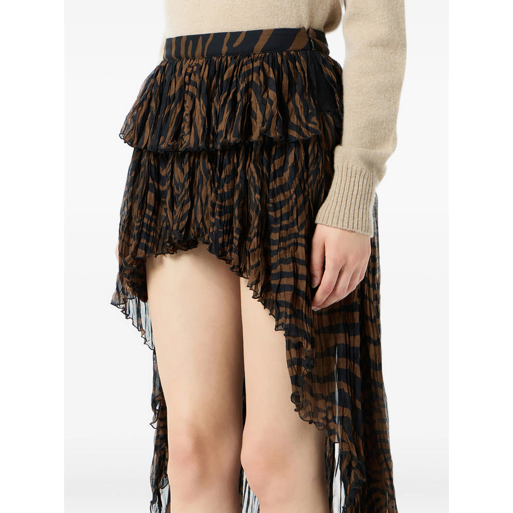 Blumarine Brown Skirts - Asymmetric & Draped Skirts Women BLUMARINE