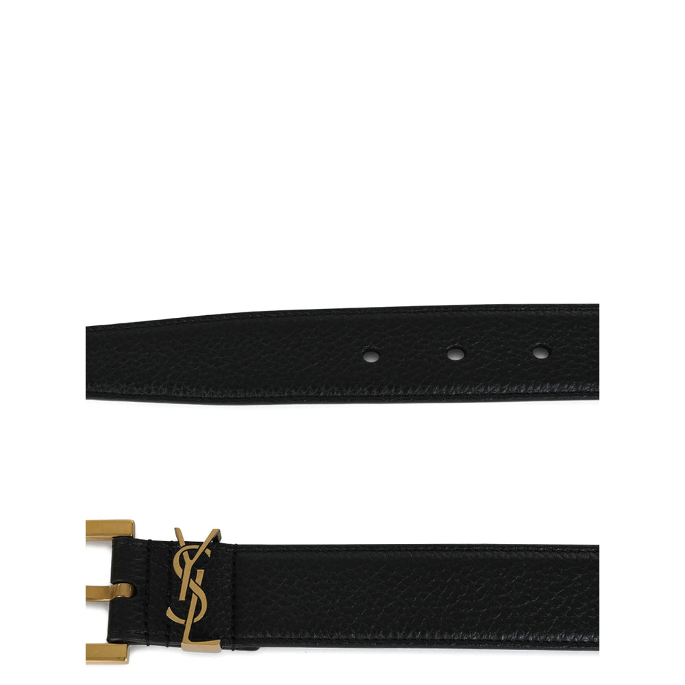 Saint Laurent Black Belts Men SAINT LAURENT