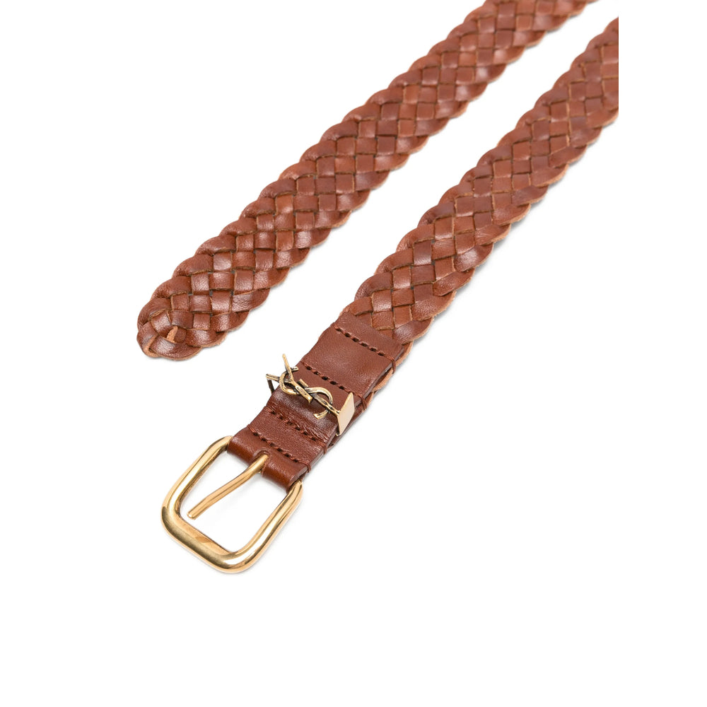 Saint Laurent Brown Belts Men SAINT LAURENT