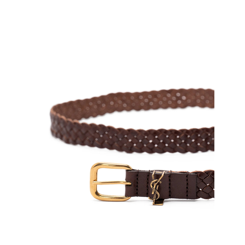 Saint Laurent Brown Belts Men SAINT LAURENT