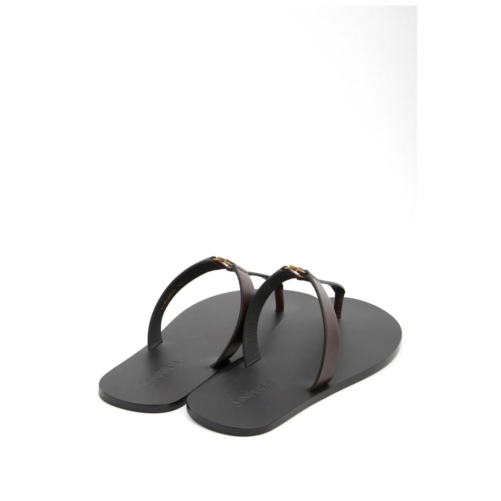 Saint Laurent Brown Sandals Men Men SAINT LAURENT