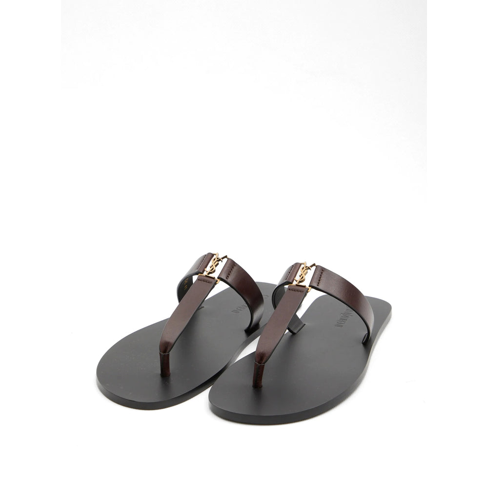 Saint Laurent Brown Sandals Men SAINT LAURENT