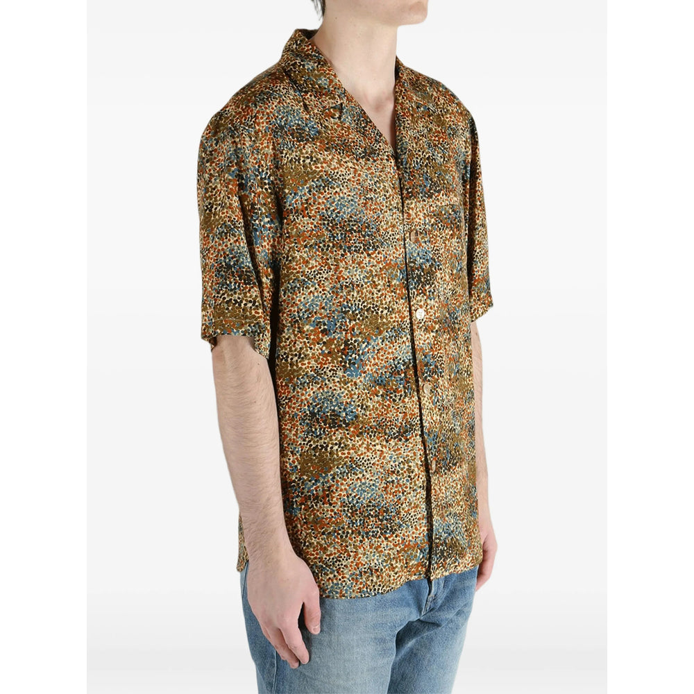 Saint Laurent Brown Shirts Men SAINT LAURENT