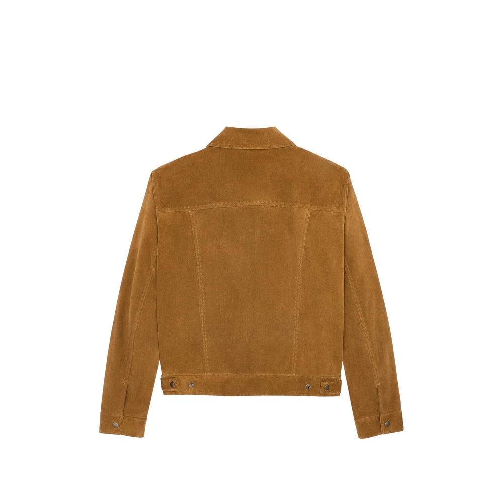 Saint Laurent Brown Jackets - Leather Jackets Men SAINT LAURENT