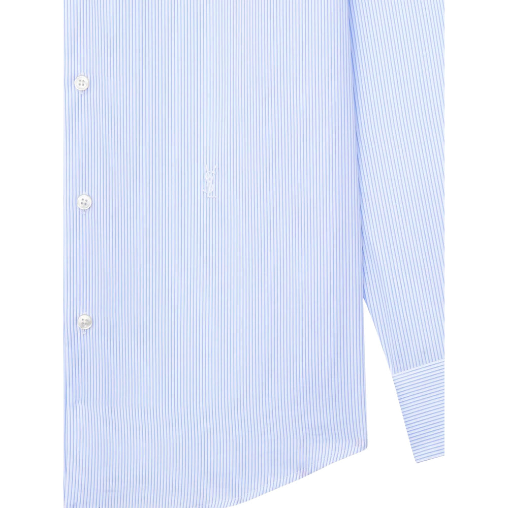 Saint Laurent Blue Shirts Men SAINT LAURENT