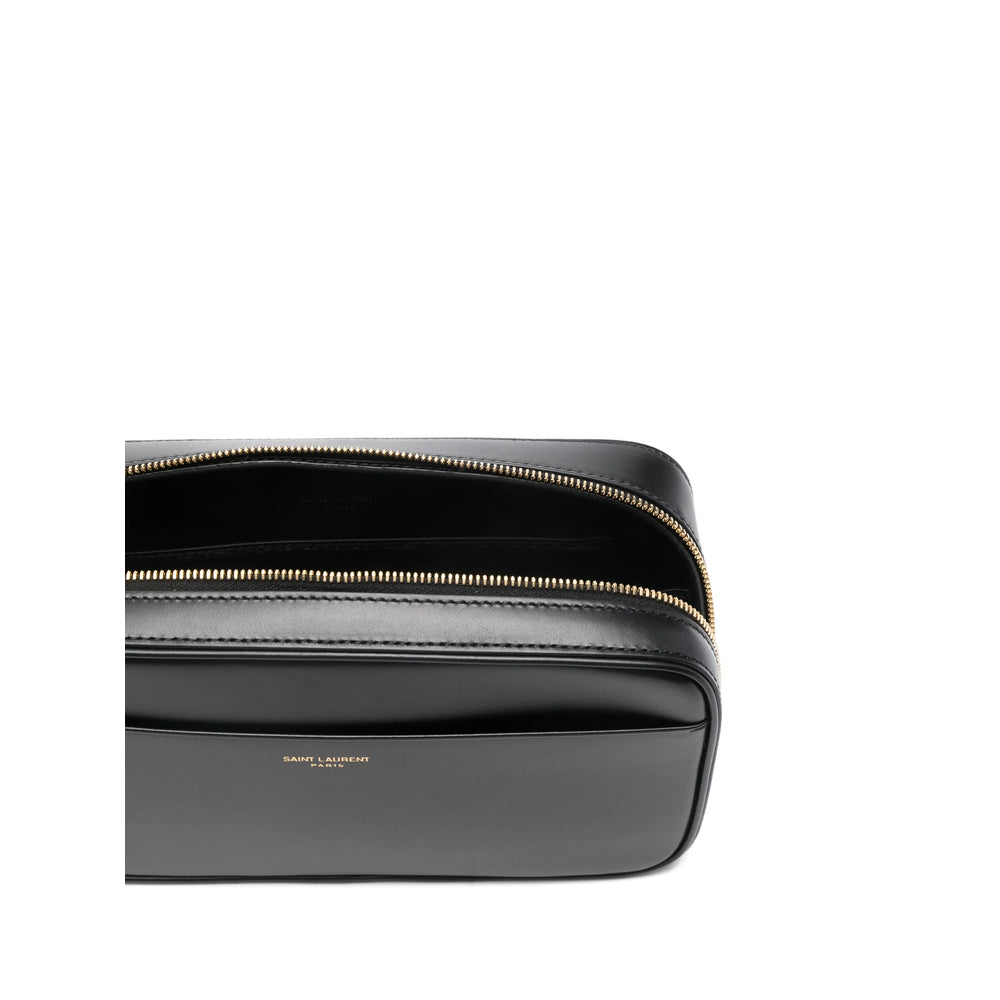 Saint Laurent Black Wash Bags Men SAINT LAURENT