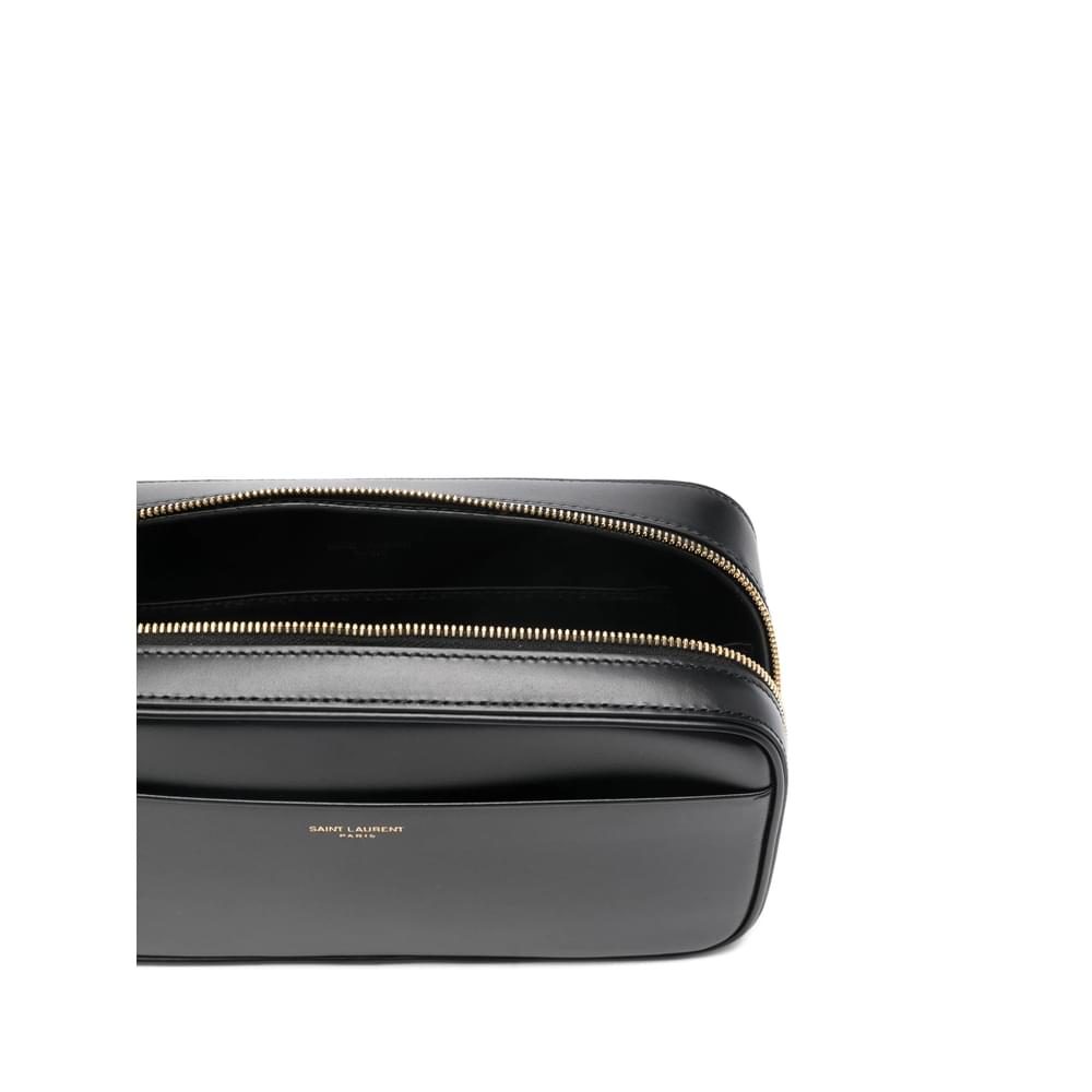Saint Laurent Black Wash Bags Men SAINT LAURENT