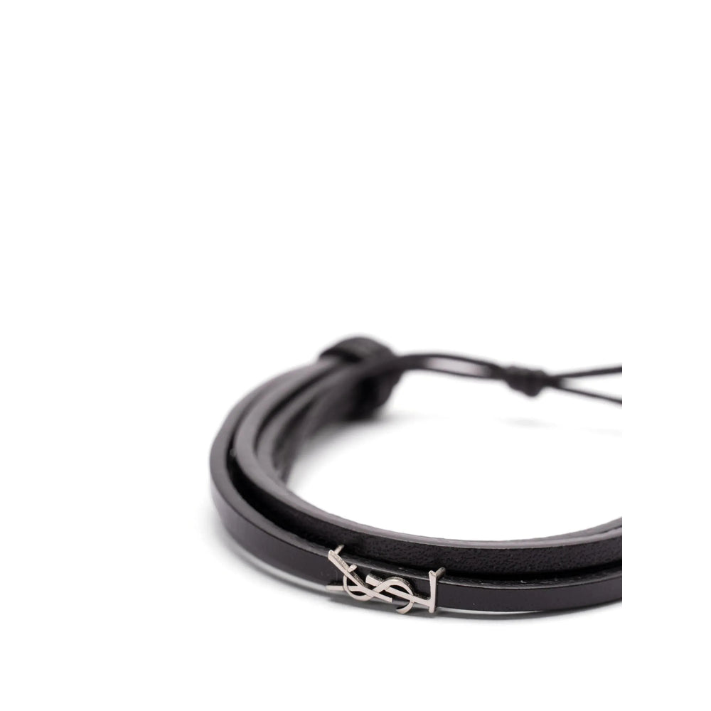 Saint Laurent Black Bracelets Men SAINT LAURENT