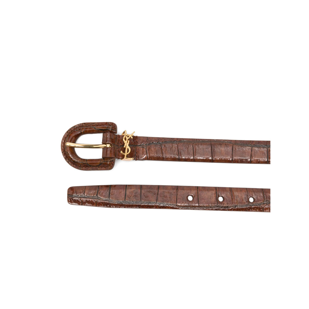 Saint Laurent Brown Belts Women SAINT LAURENT