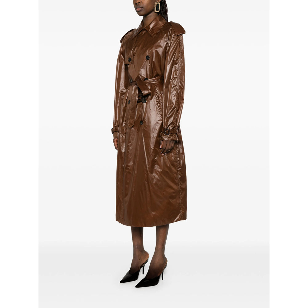 Saint Laurent Brown Coats - Trench & Raincoats Women SAINT LAURENT