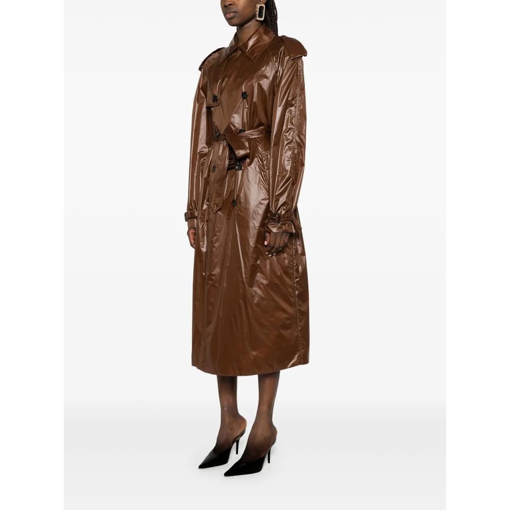 Saint Laurent Brown Coats - Trench & Raincoats Women SAINT LAURENT