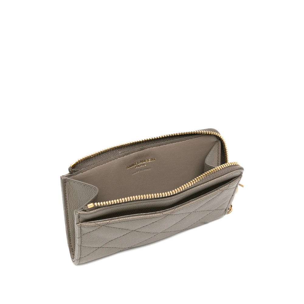 Saint Laurent Grey Wallets & Purses Women SAINT LAURENT