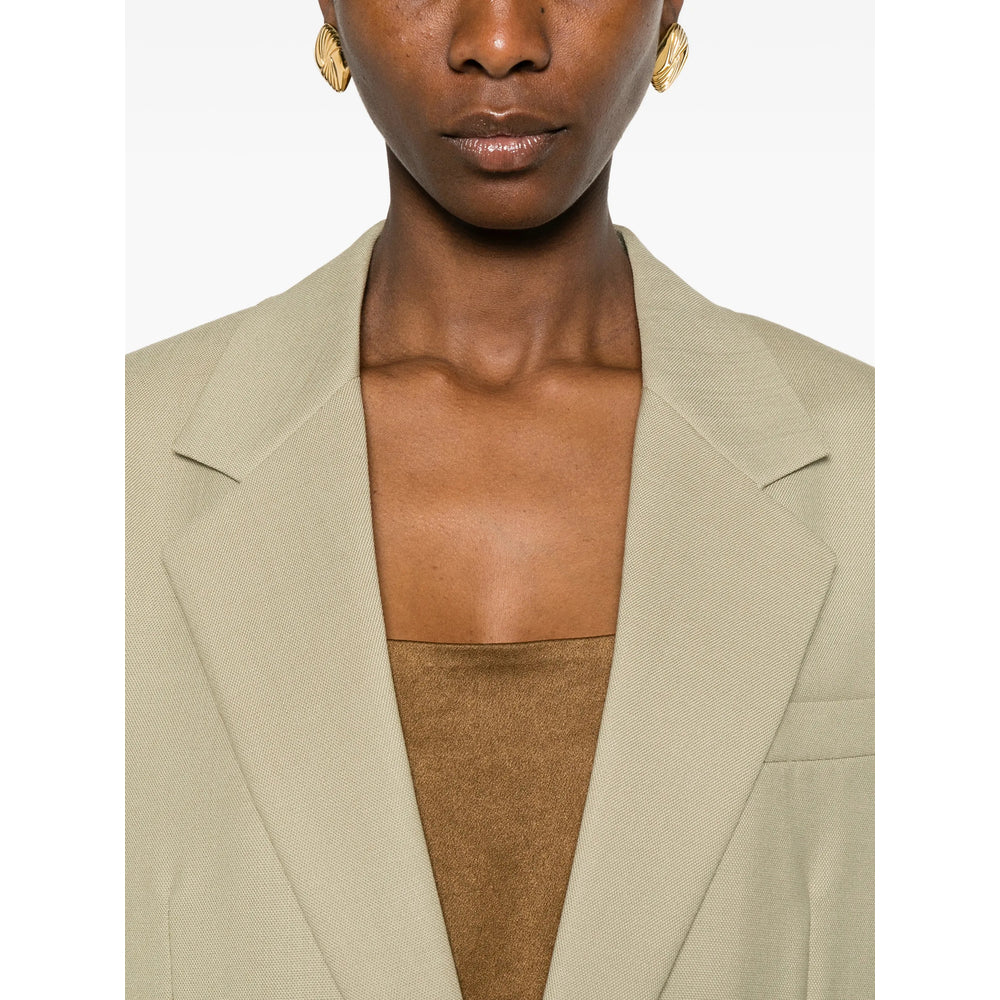 Saint Laurent Green Jackets - Blazers Women Women SAINT LAURENT