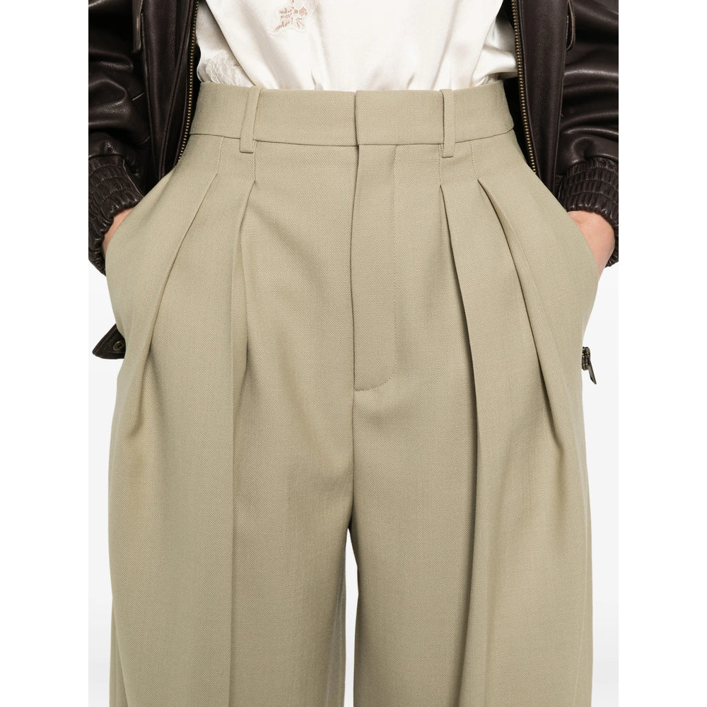 Saint Laurent Neutrals Trousers - Tailored Trousers Women SAINT LAURENT