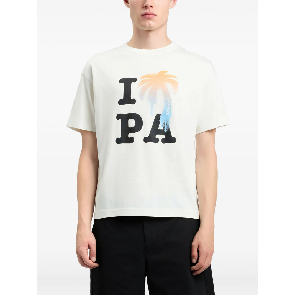 Palm Angels Neutrals T-Shirts & Vests - T-Shirts Men PALM ANGELS