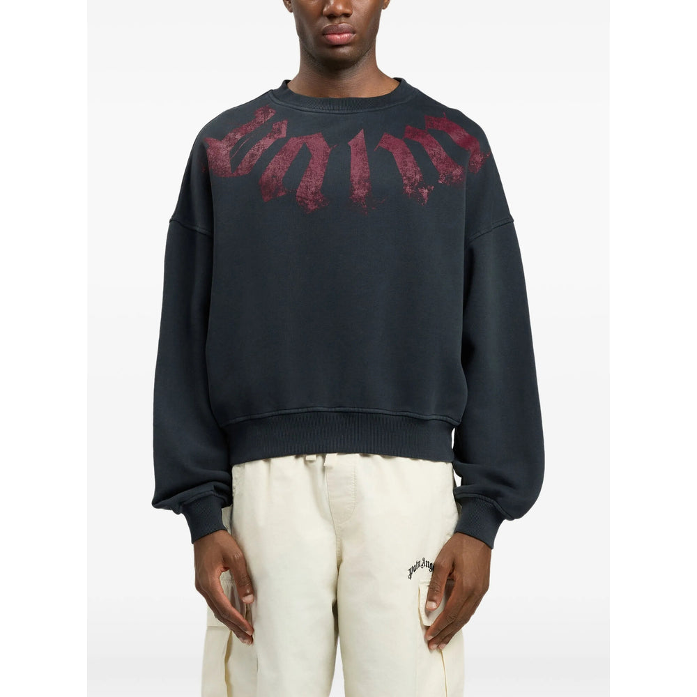 Palm Angels Black Sweaters & Knitwear - Sweatshirts Men PALM ANGELS