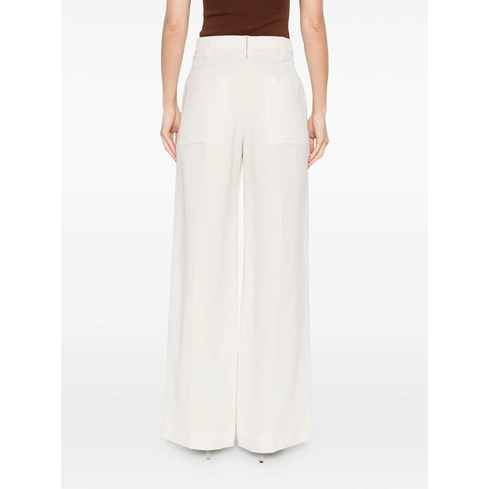 Brunello Cucinelli White Trousers - Straight Trousers Women BRUNELLO CUCINELLI