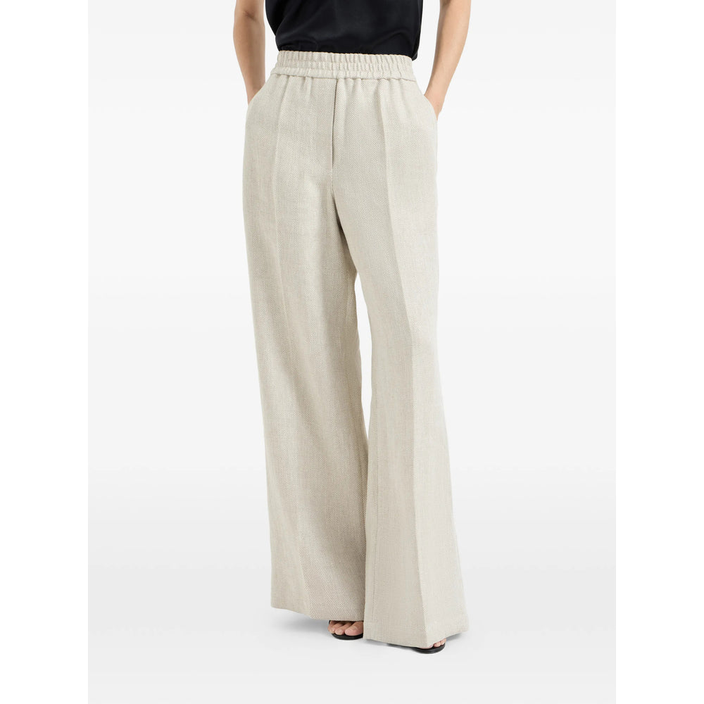 Brunello Cucinelli Neutrals Trousers - Palazzo Pants Women BRUNELLO CUCINELLI