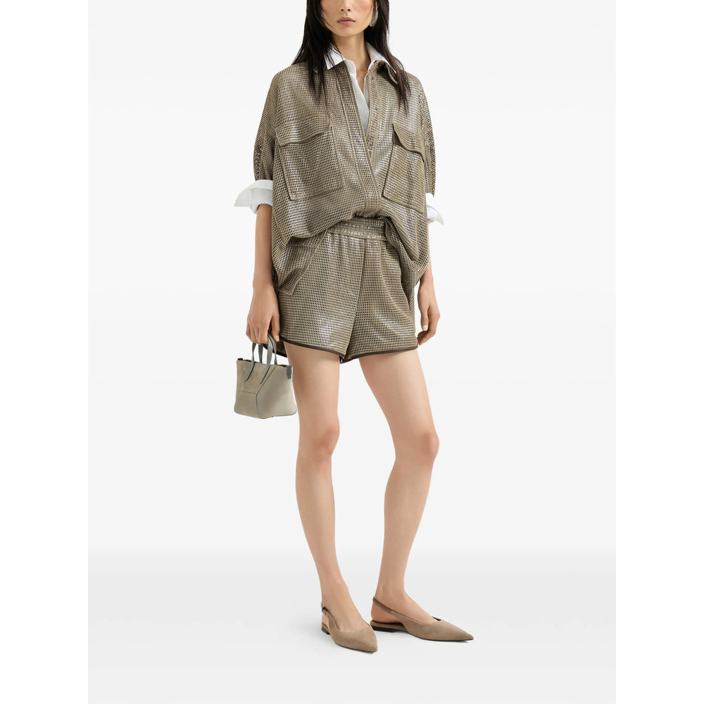 Brunello Cucinelli Green Tops - Shirts Women BRUNELLO CUCINELLI