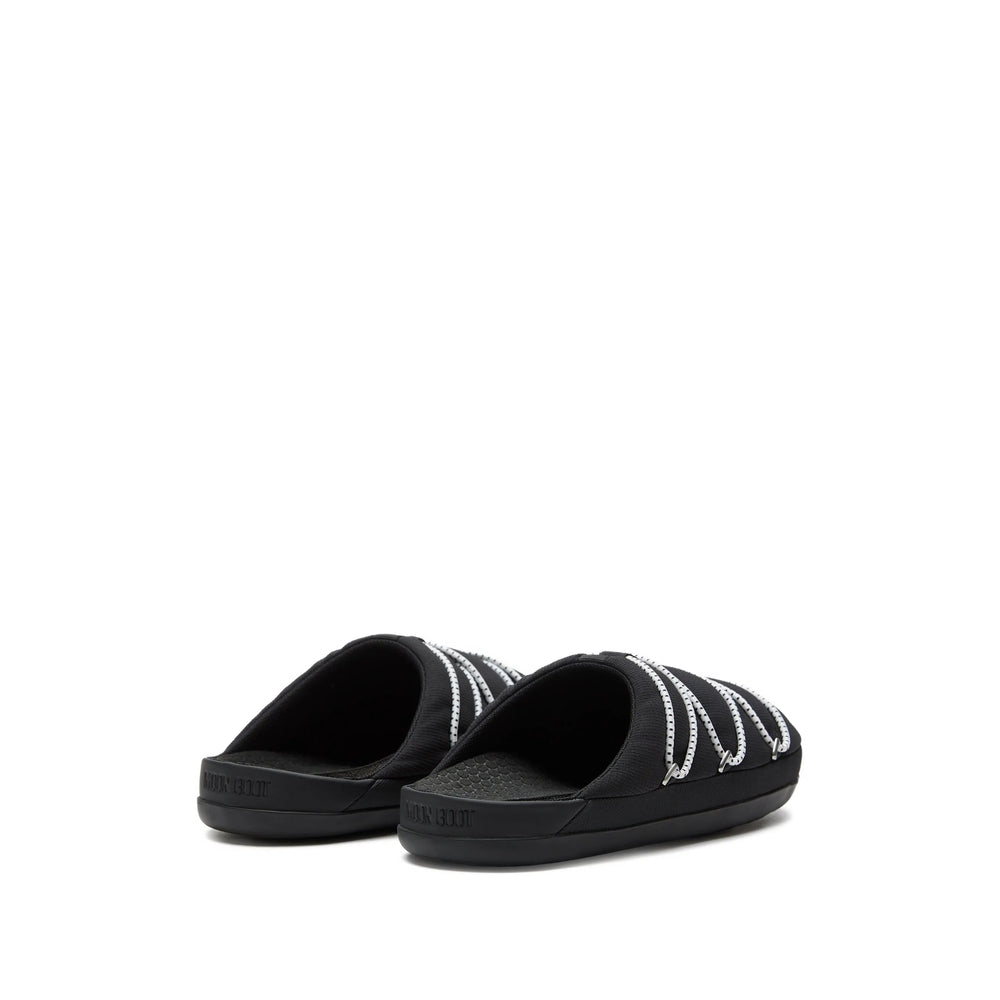 Moon Boot Black Slippers Men MOON BOOT